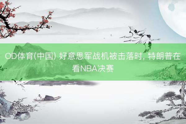 OD体育(中国) 好意思军战机被击落时, 特朗普在看NBA决赛