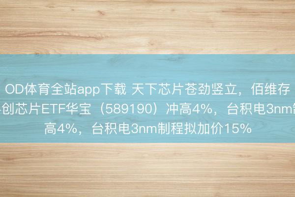OD体育全站app下载 天下芯片苍劲竖立,佰维存储历史新高!科创芯片ETF华宝(589190)冲高4%,台积电3nm制程拟加价15%