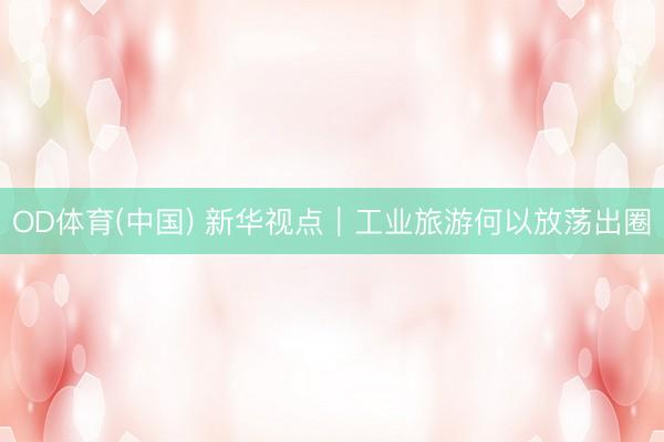 OD体育(中国) 新华视点｜工业旅游何以放荡出圈